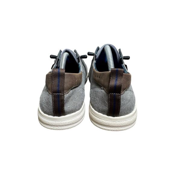 Nunn Bush Brewski Moc Toe Slip On Shoes Gray Knit Comfort Mens Size 11